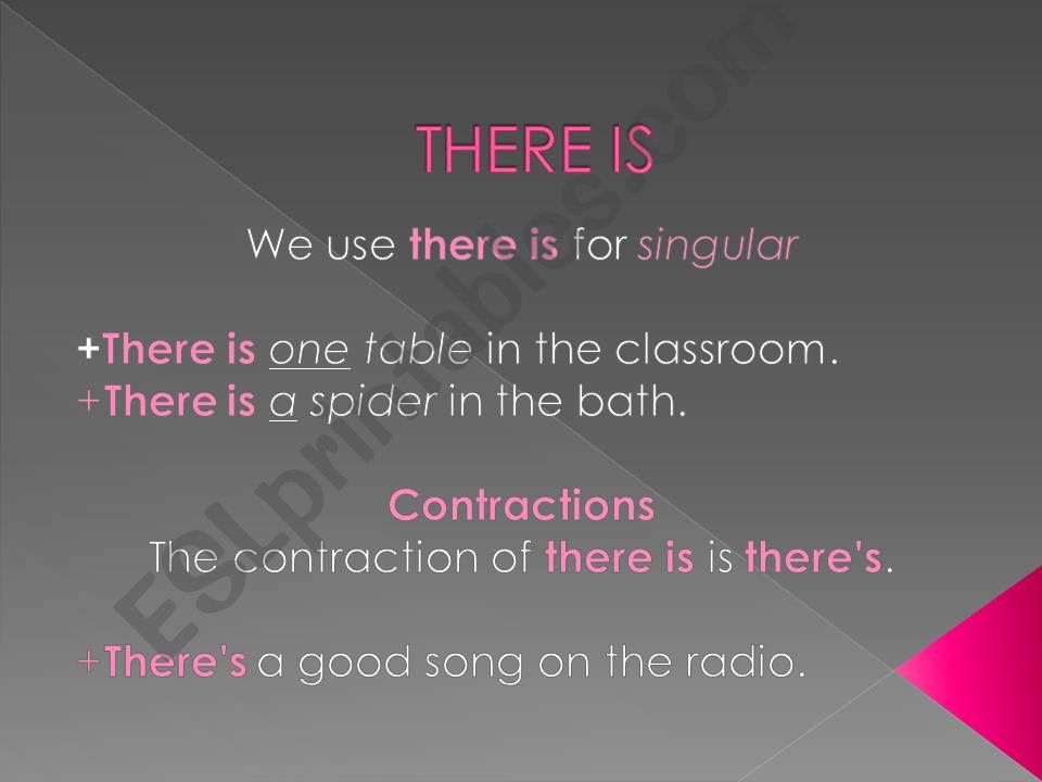 ESL - English PowerPoints: THERE IS / THERE ARE