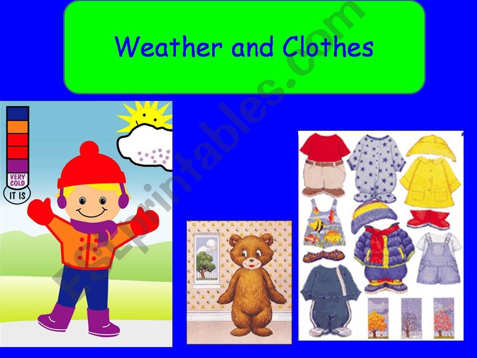 Weather and Clothes powerpoint