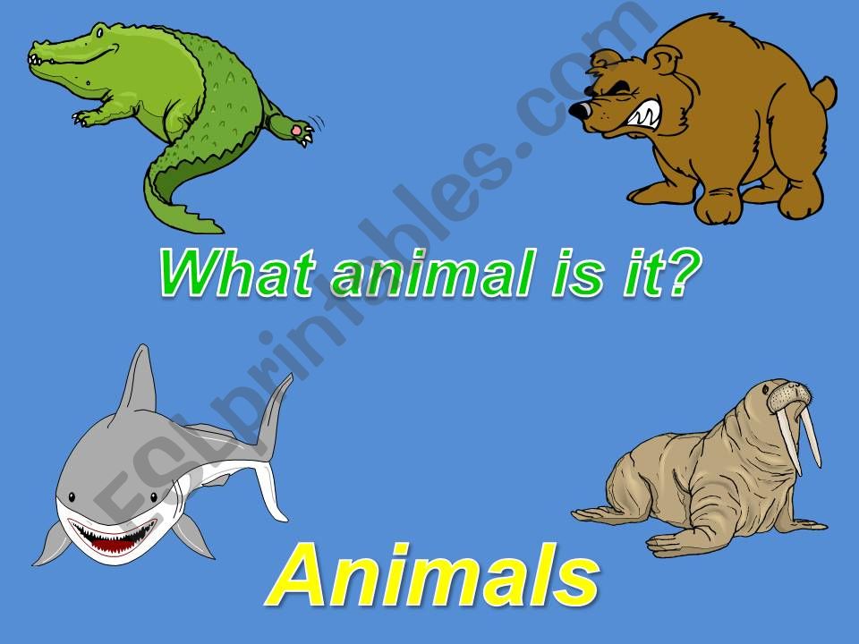 animals powerpoint powerpoint