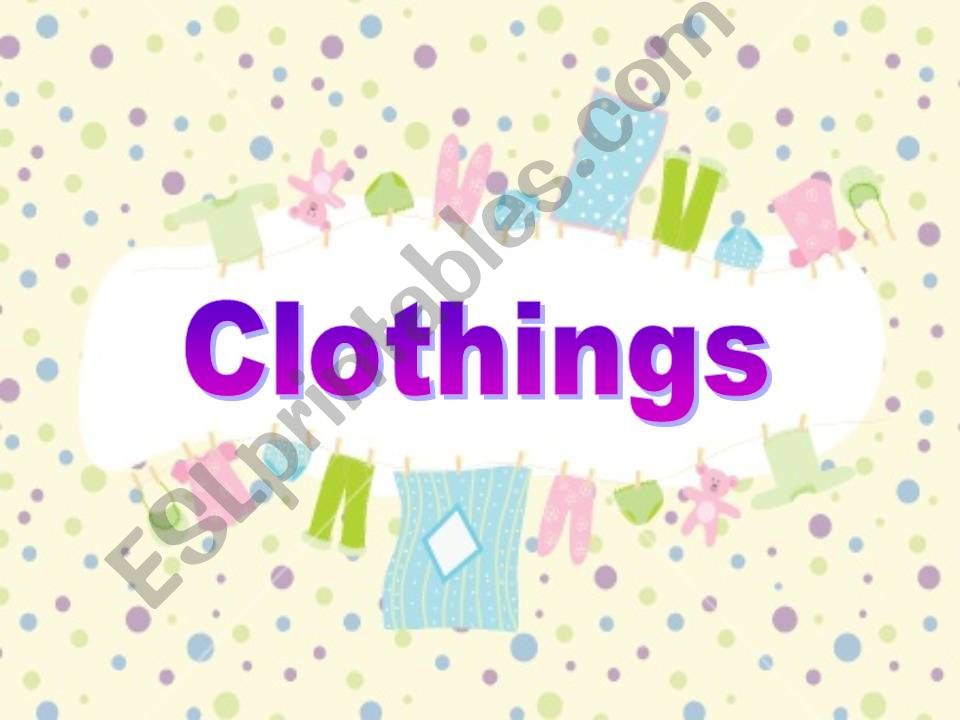 Clothing powerpoint