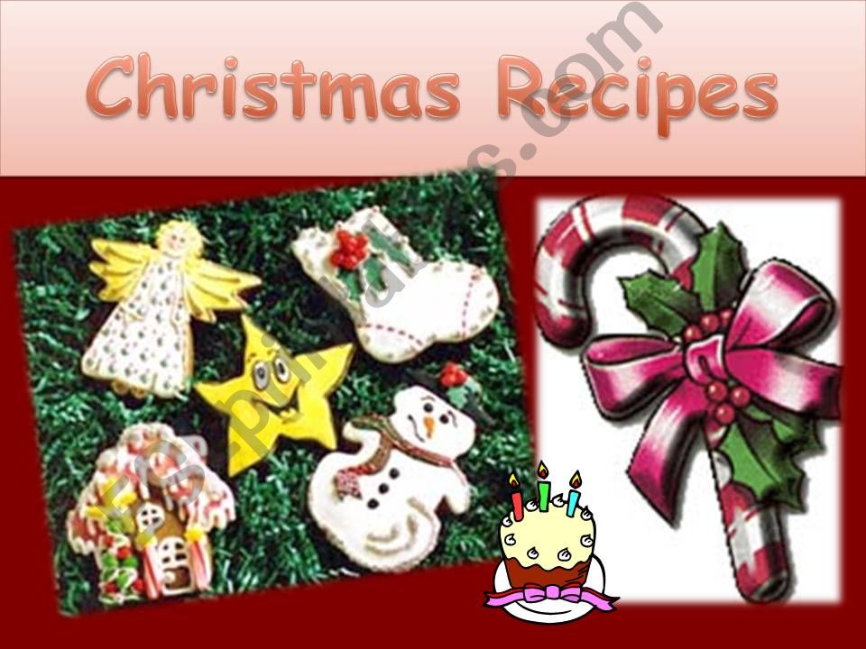 Christmas Recipes powerpoint