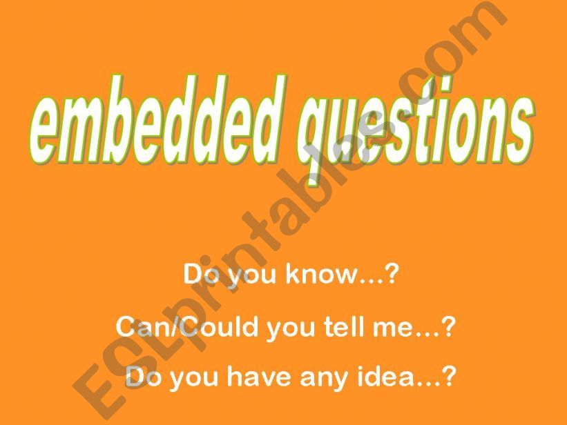 embedded questions powerpoint