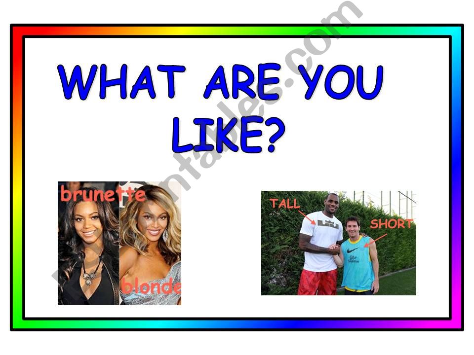 What are you like? Part 2. powerpoint