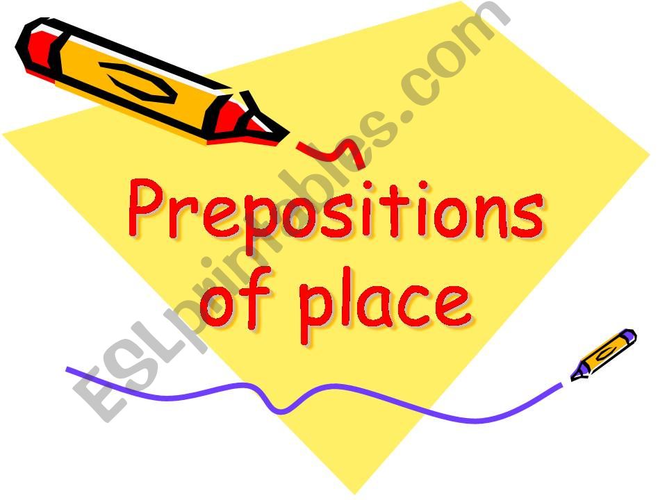 prepositions of place powerpoint