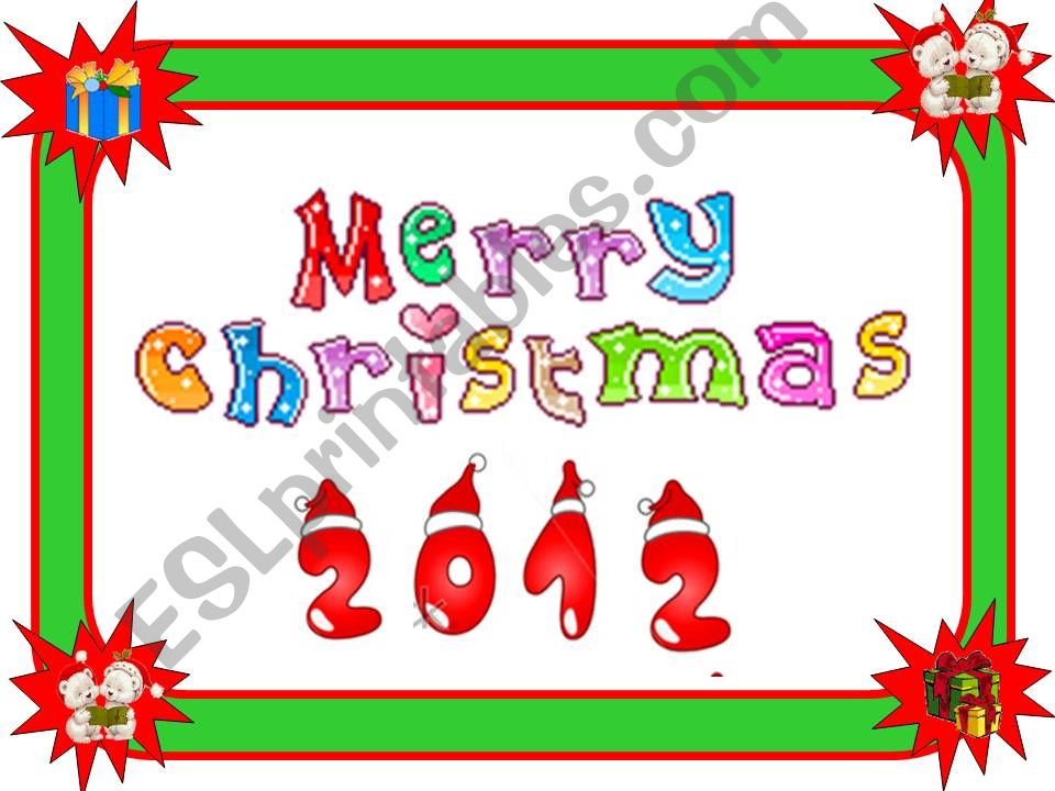 Happy Christmas 2012 powerpoint