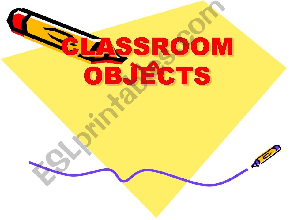 classroom objects powerpoint