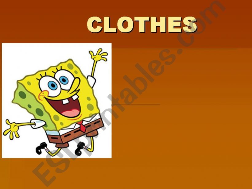 Clothes powerpoint