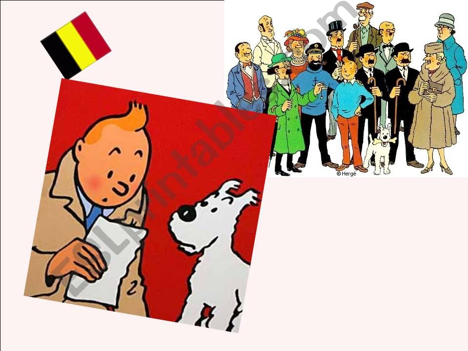 Tintin and his friends powerpoint