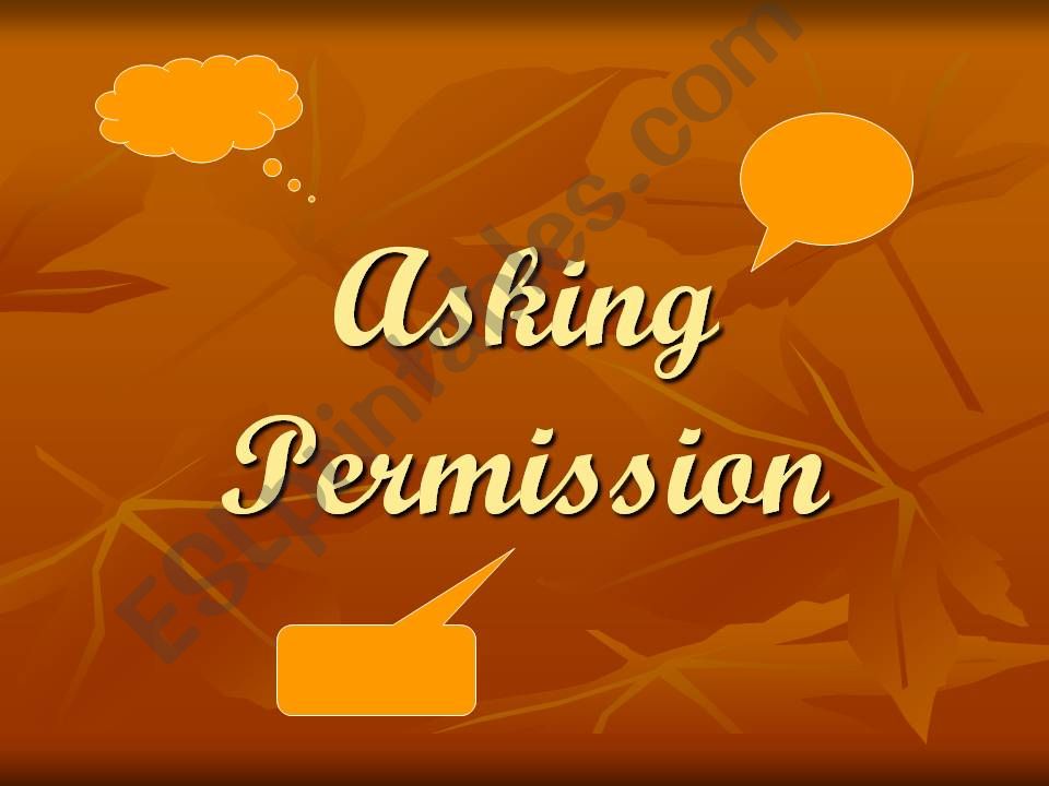 Asking permission powerpoint