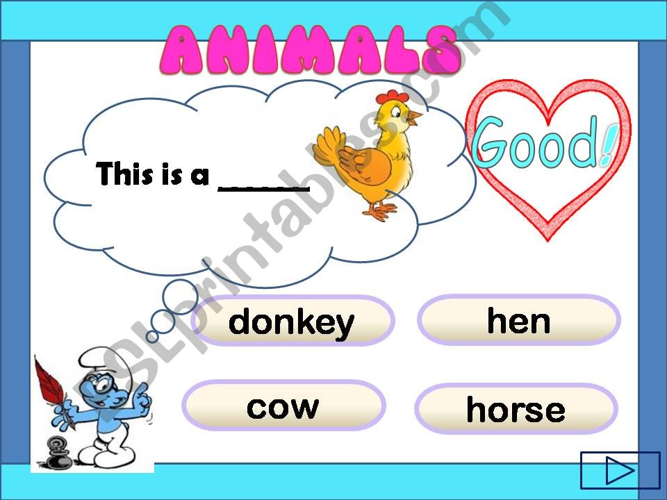 animals powerpoint