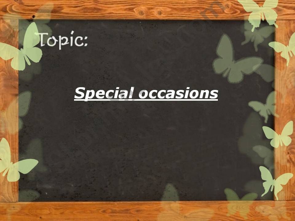 special occasion powerpoint
