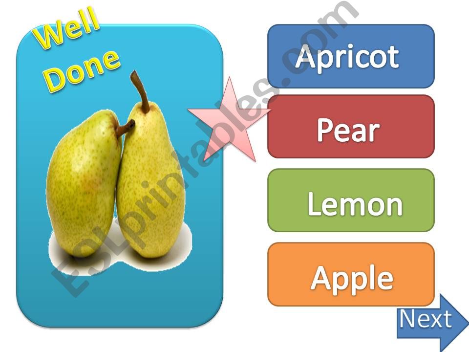 fruits & vegetables ppt game powerpoint