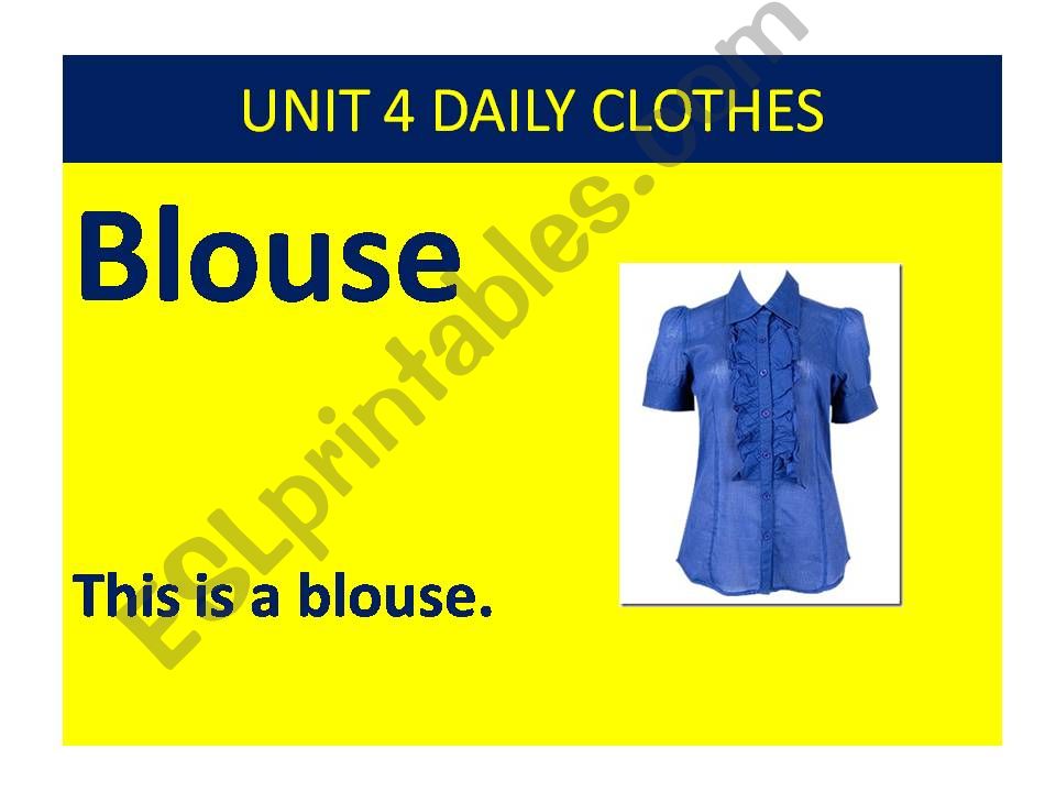 Clothes powerpoint