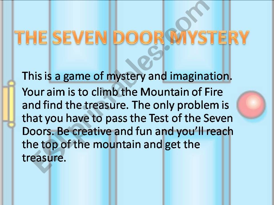 THE SEVEN DOOR MYSTERY powerpoint