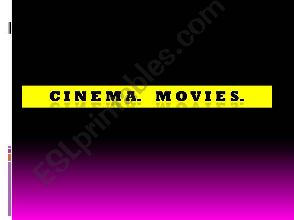 CINEMA powerpoint