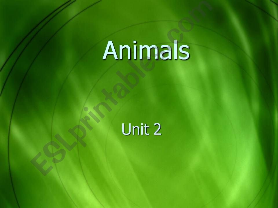 animals powerpoint