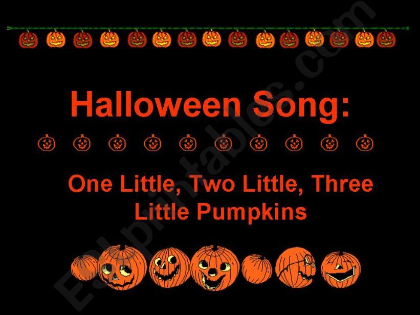 Halloween Song powerpoint