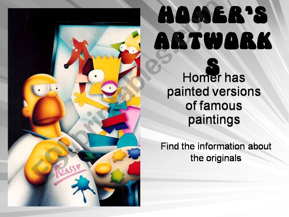 Homers art powerpoint