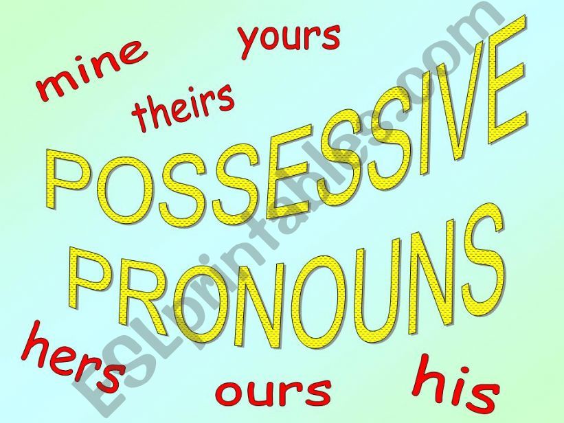 Possessive Pronouns powerpoint