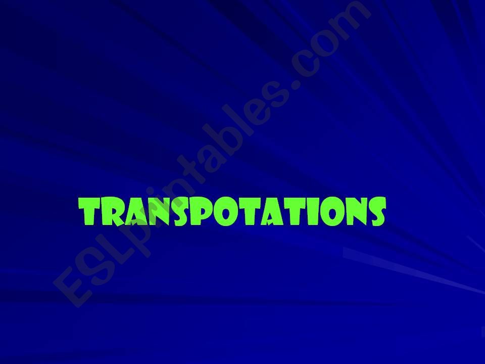 transportation powerpoint