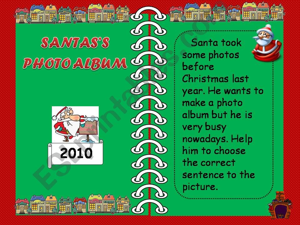 SANTAS PHOTO ALBUM powerpoint