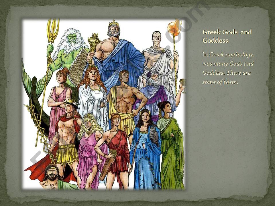 Greek Gods and Goddesses powerpoint