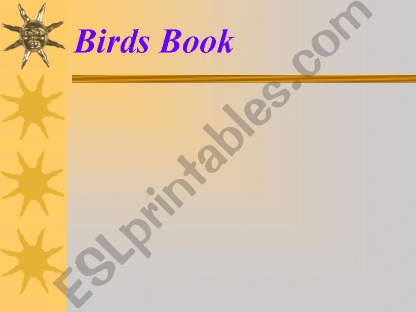 Birds Project powerpoint