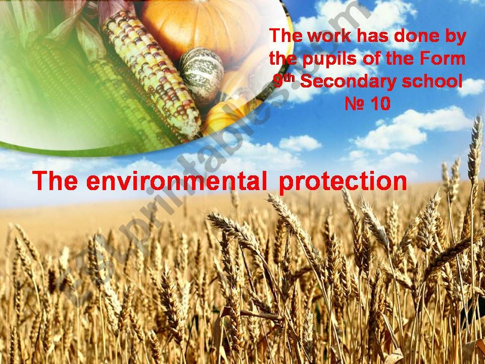 Environment Protection powerpoint