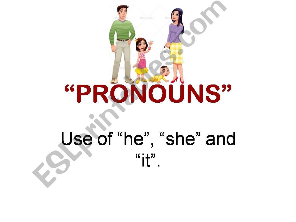 Use of pronouns powerpoint