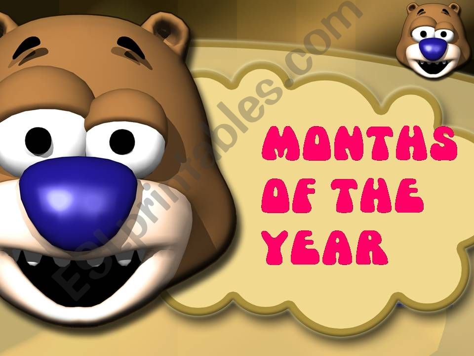 month of the year powerpoint