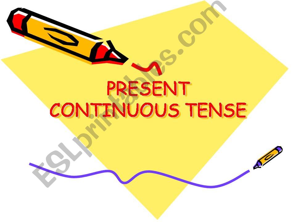 present continuous tense powerpoint