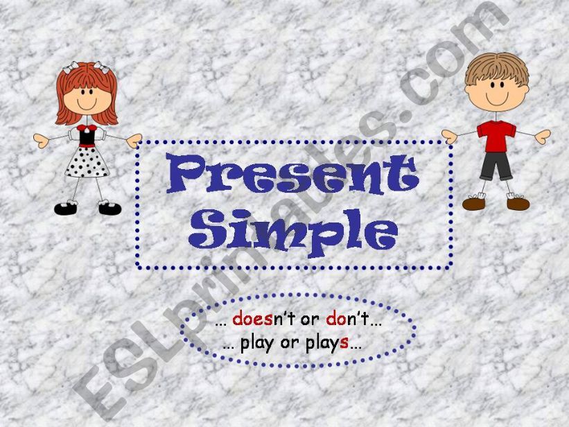 Present simple powerpoint