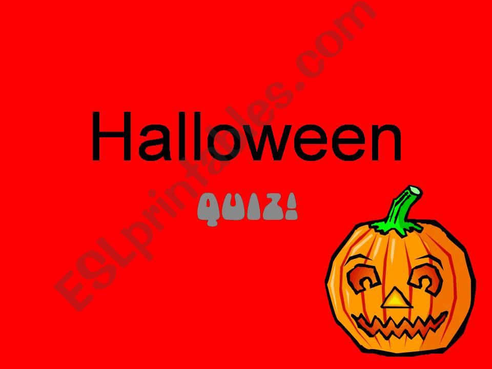 HALLOWEEN QUIZ powerpoint