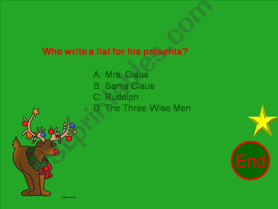 Xmas Quiz Part I powerpoint