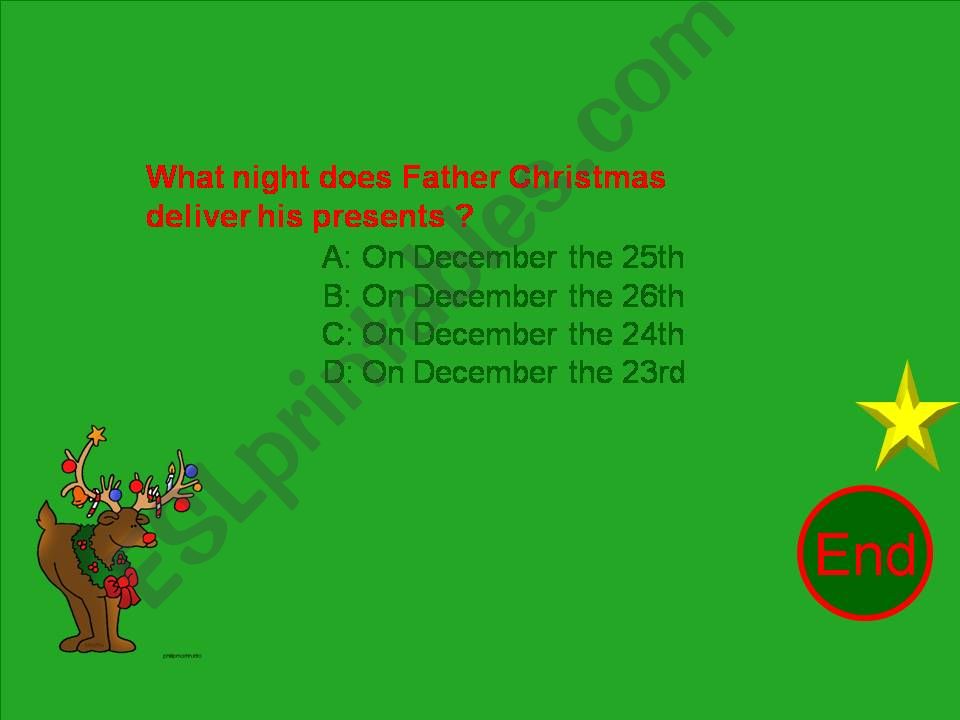 Xmas Quiz (Part II) powerpoint