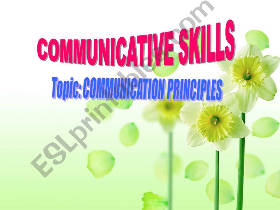 Communication principles (1) powerpoint