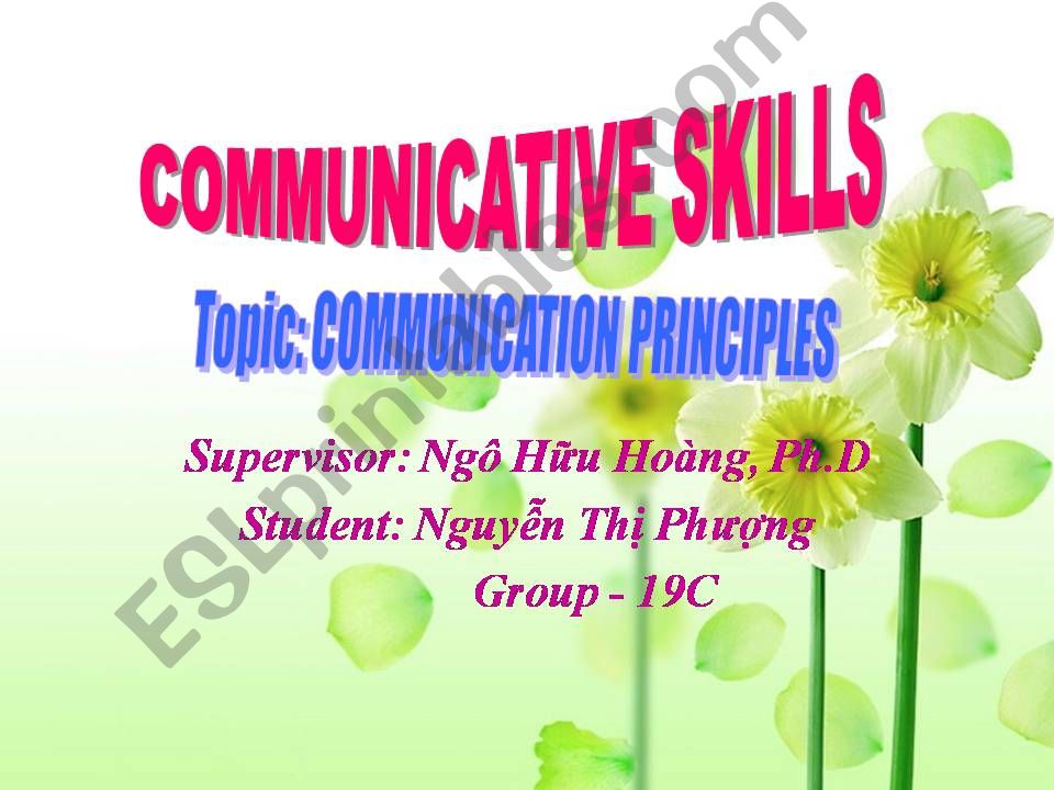 Communication principles (2) powerpoint