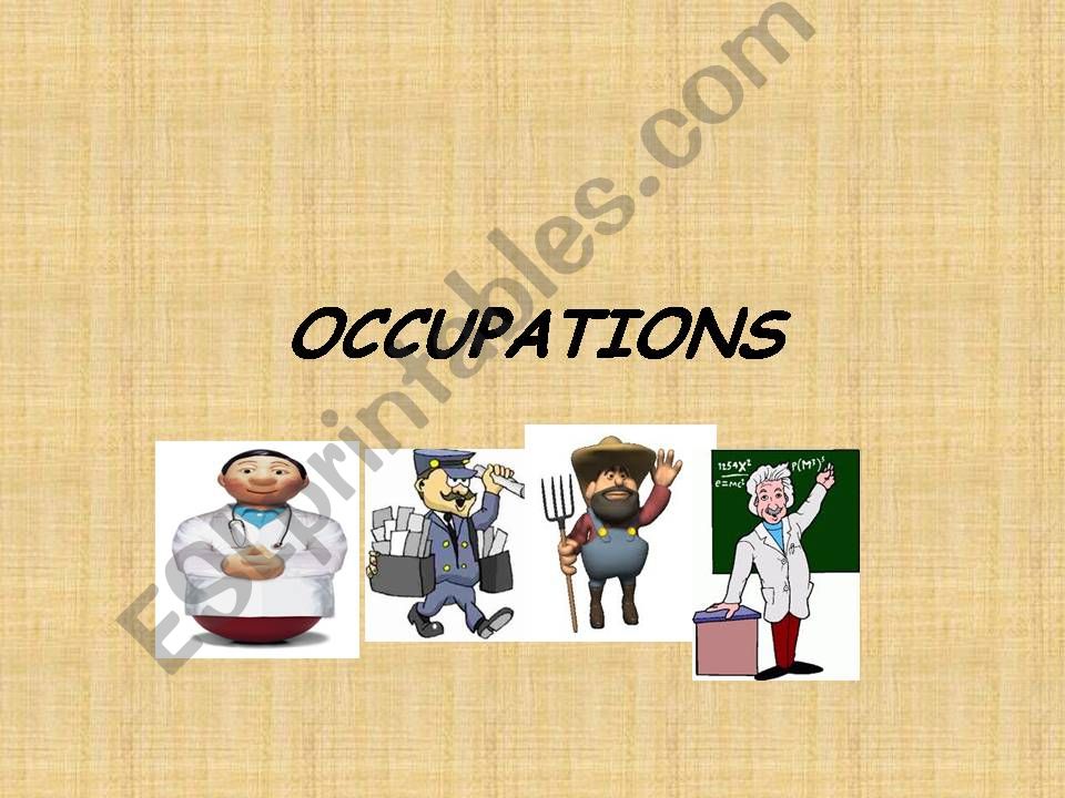 OCCUPATIONS powerpoint