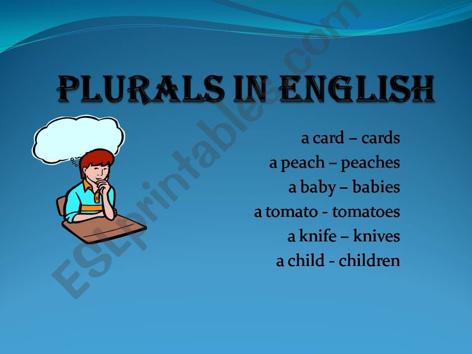 Plurals in English powerpoint