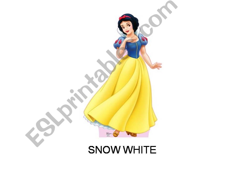 snow white flashcards powerpoint