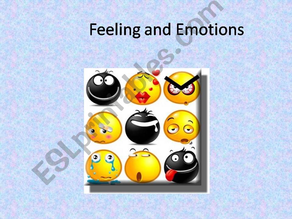 Feelings and emotions powerpoint