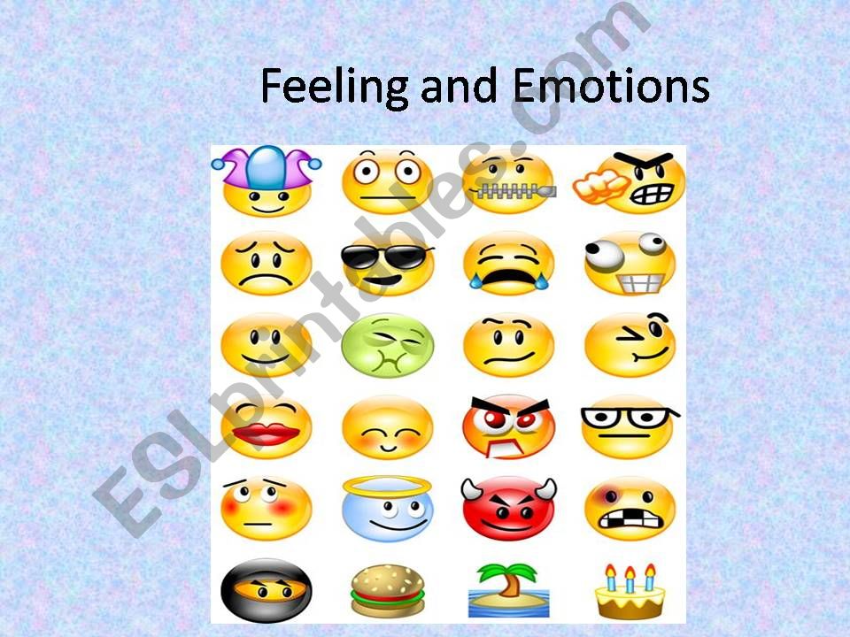 Feelings and emotions 2 powerpoint