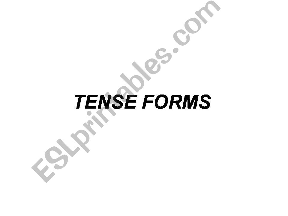 Tense Review powerpoint