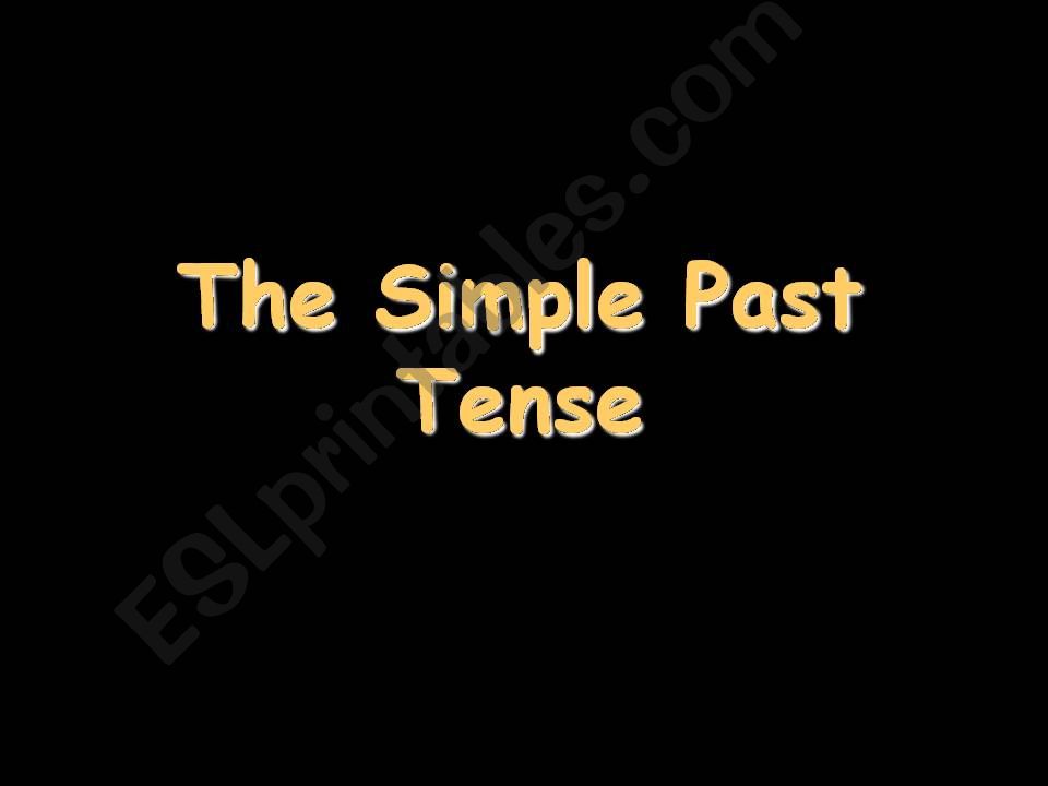 simple past tense powerpoint