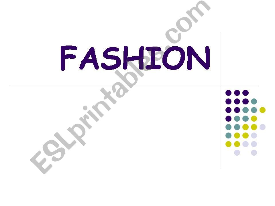 Fashion powerpoint