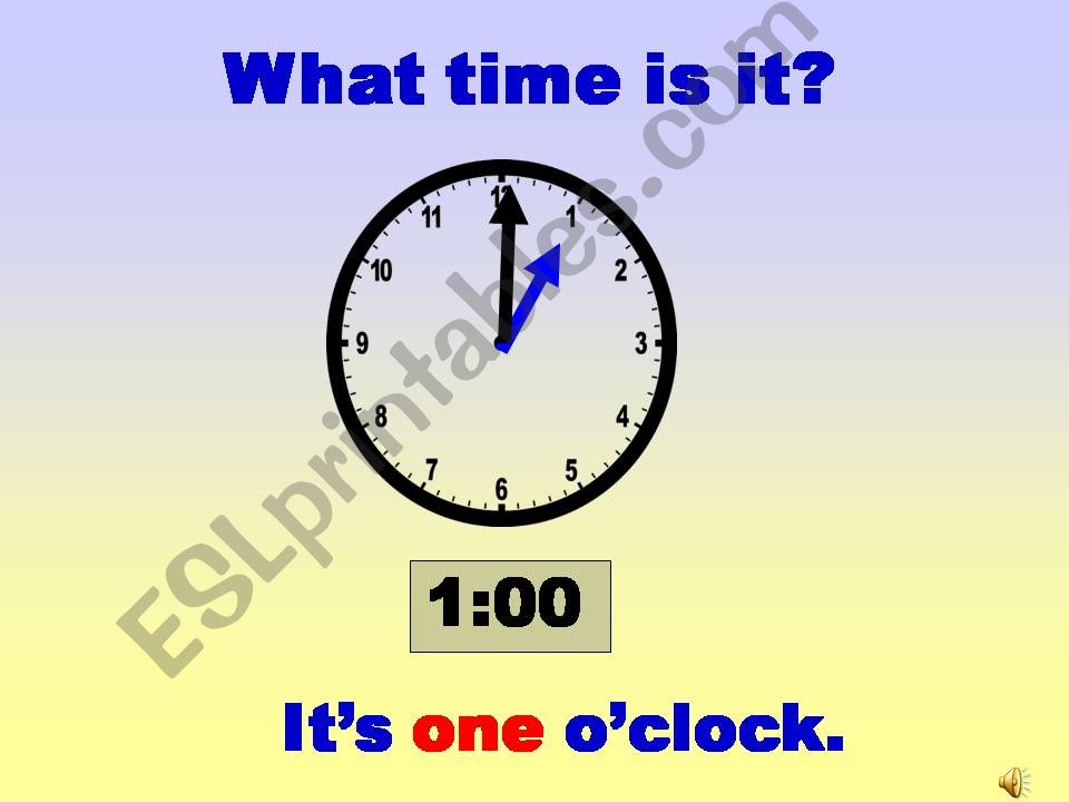 What time is it? powerpoint