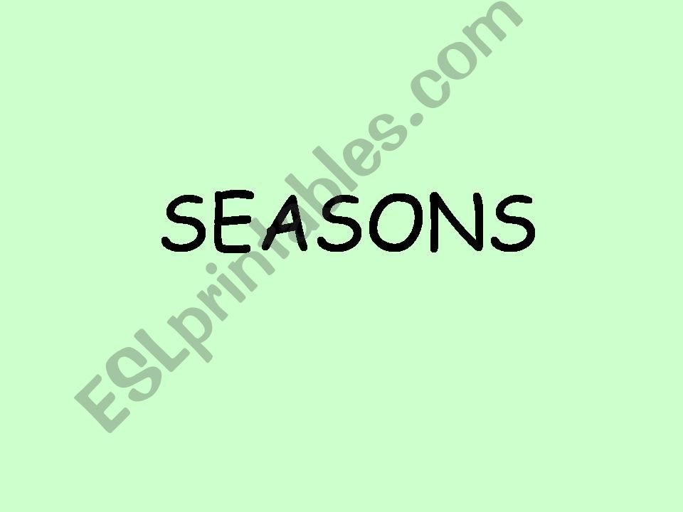 seasons powerpoint