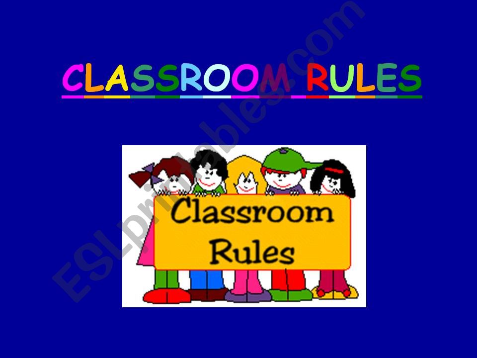 Classroom Rules powerpoint