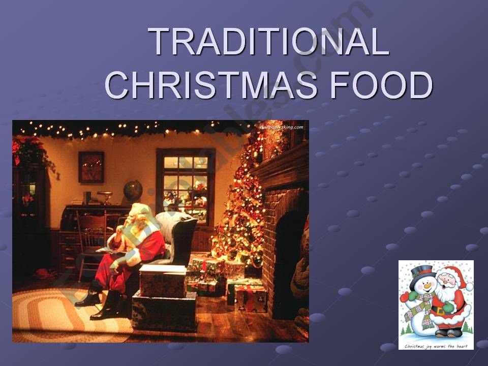 Traditional Christmas Food powerpoint