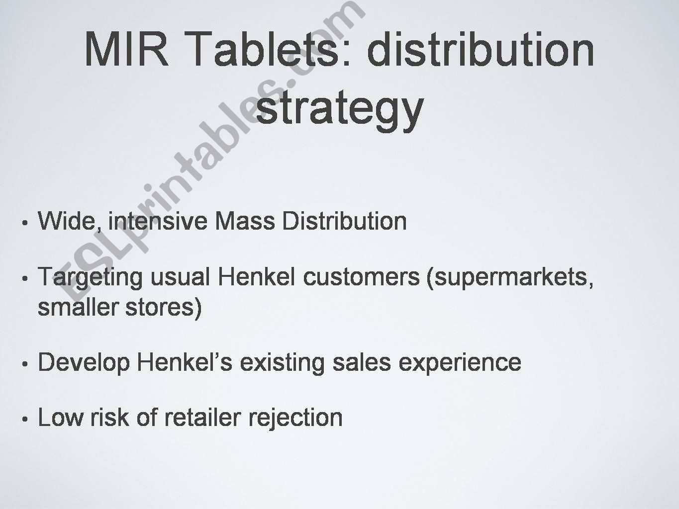 Distribution strategy powerpoint